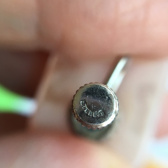 Vintage Sterling Pink Lucite Screw-On Earrings - Picture 6 of 6